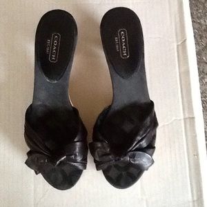 Coach Black Heels